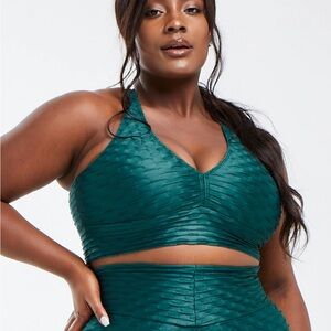 NWT Booty by Brabants chrome Emerald curvy top